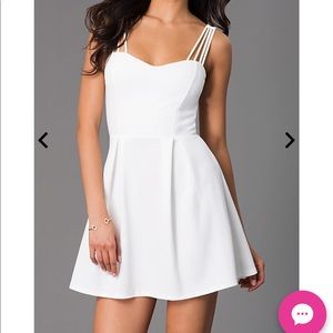 NWT promgirl white dress